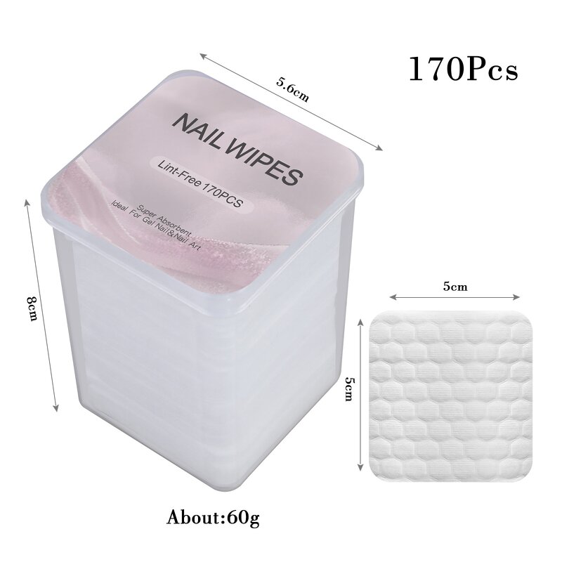 Nail Removal Pads Supplier - Professional Pearl Cotton Lint-Free PE Polish Remover