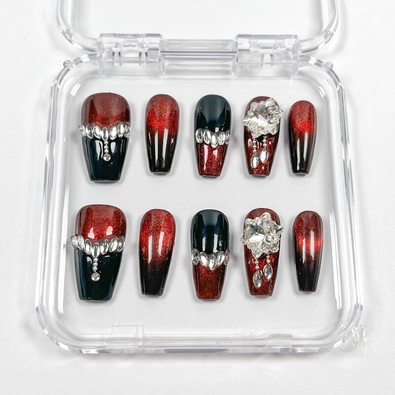 Ballet Nail Tips Supplier - New Style Card-Packed French Tips Long Wearable Press