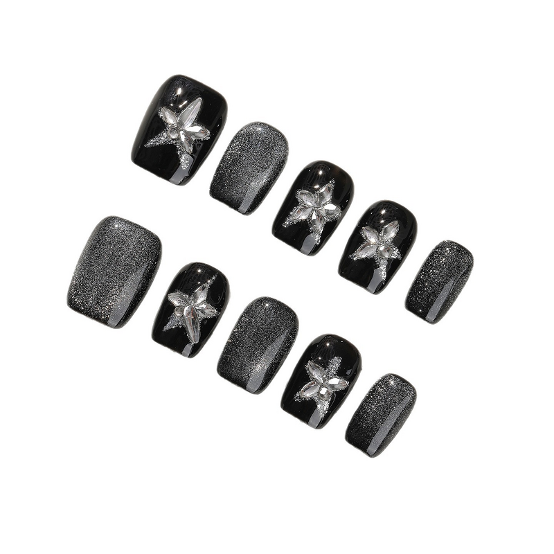 Custom Acrylic Nails Supplier - Professional Handmade Medium Short Square Press on