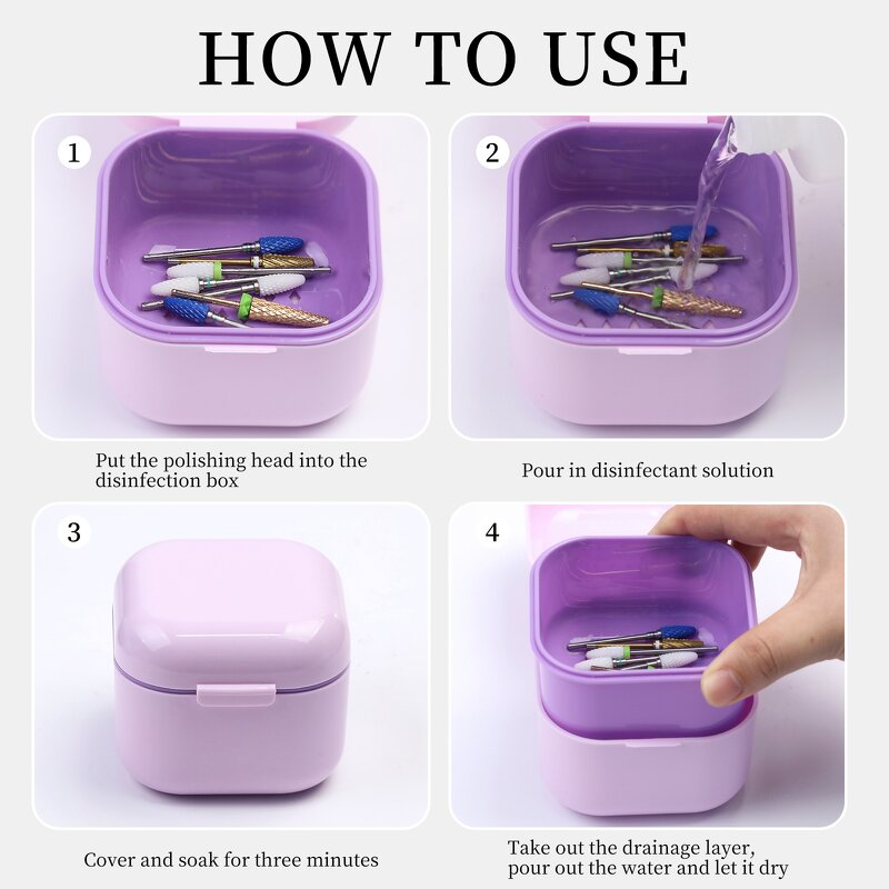 Nail Tool Box Supplier - Wholesale Double-layer Filter Disinfection Cleaning Storage