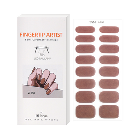 Metallic Nail Stickers Supplier - Custom 16-Strips Shiny Multi-patterned Press on Wraps