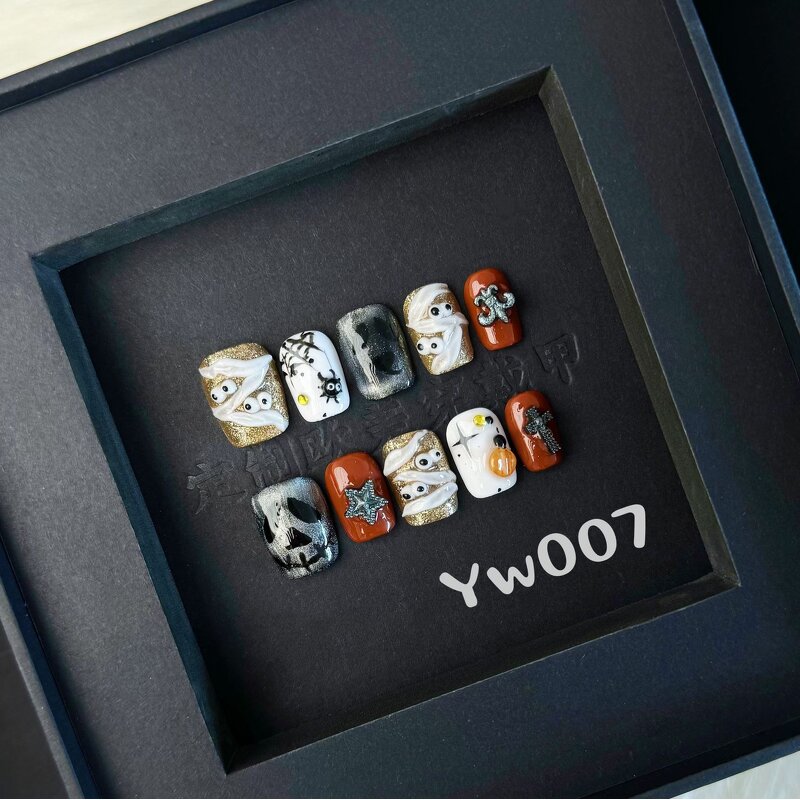 PMMA Press on Nails Factory - Handmade Square Stiletto Coffin Design Long Tips