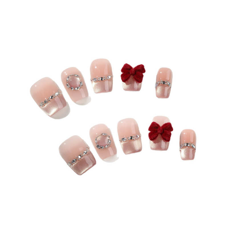 Custom Acrylic Nails Supplier - Professional Handmade Medium Short Square Press on