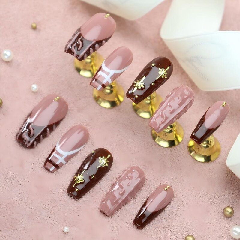 Christmas Press on Nails Supplier - 2025 New Hot Selling Handmade Tree Snowflakes