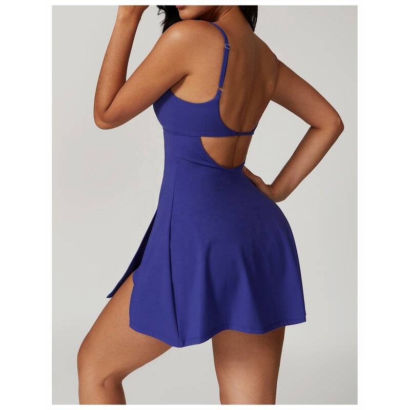 Women Tennis Dress Supplier - Summer New Arrivals Backless Tight One Piece