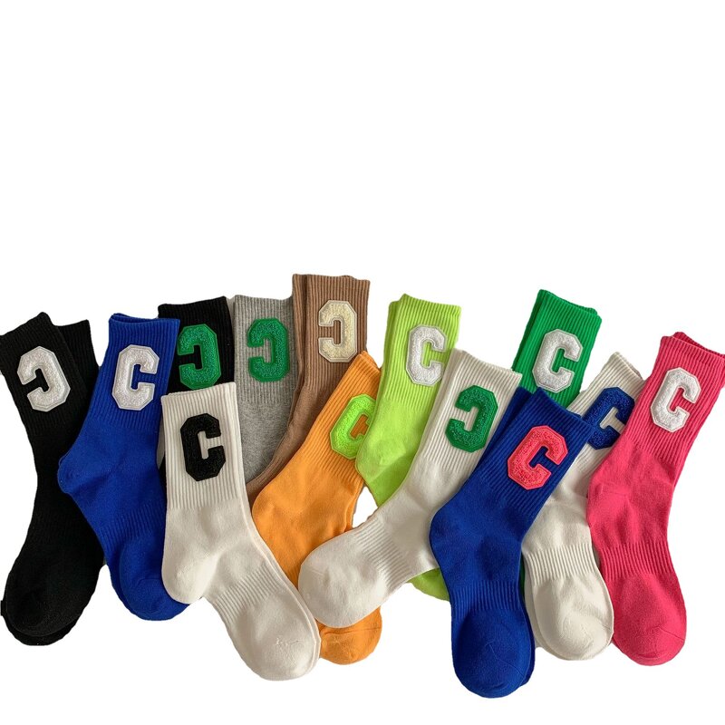 Sports Couple Socks Factory - Custom Three-dimensional Big C Trend Ins Street