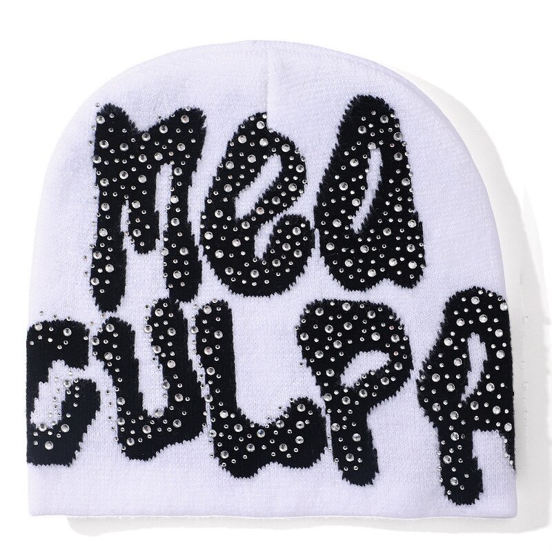Winter Beanie Supplier - Fashion Customized Logo Letter Printing Warm Knit Hat
