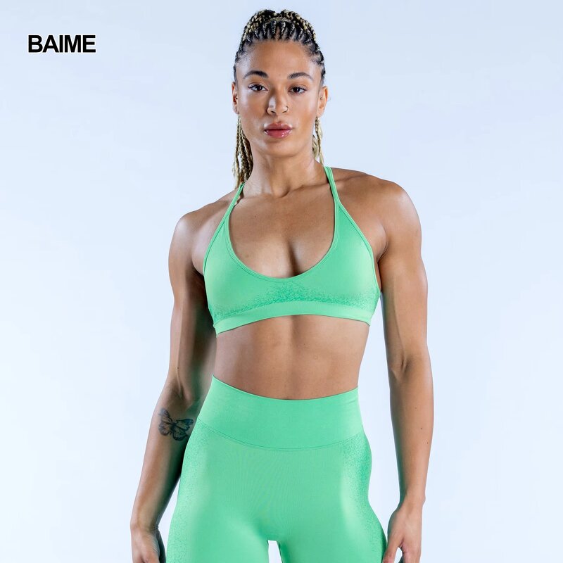 Cross Back Sports Bra Factory - 2024 Popular Custom Yoga Gym Padded High Impact