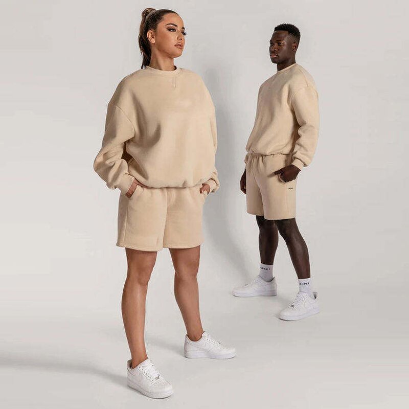 Men Sports Tracksuit Factory - Custom Autumn Oversized Windproof Hoodie Pant Set