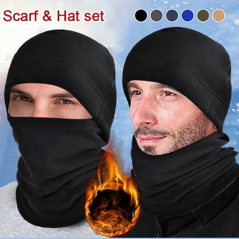 Polar Fleece Balaclava Supplier - Men Face Mask Neck Warmer Beanies Thermal