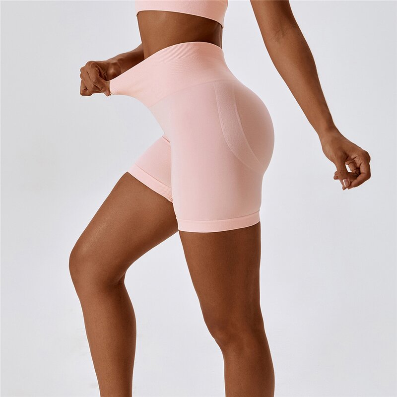 Women Workout Shorts Factory - Hot Sale High Seamless Running Biker Tights