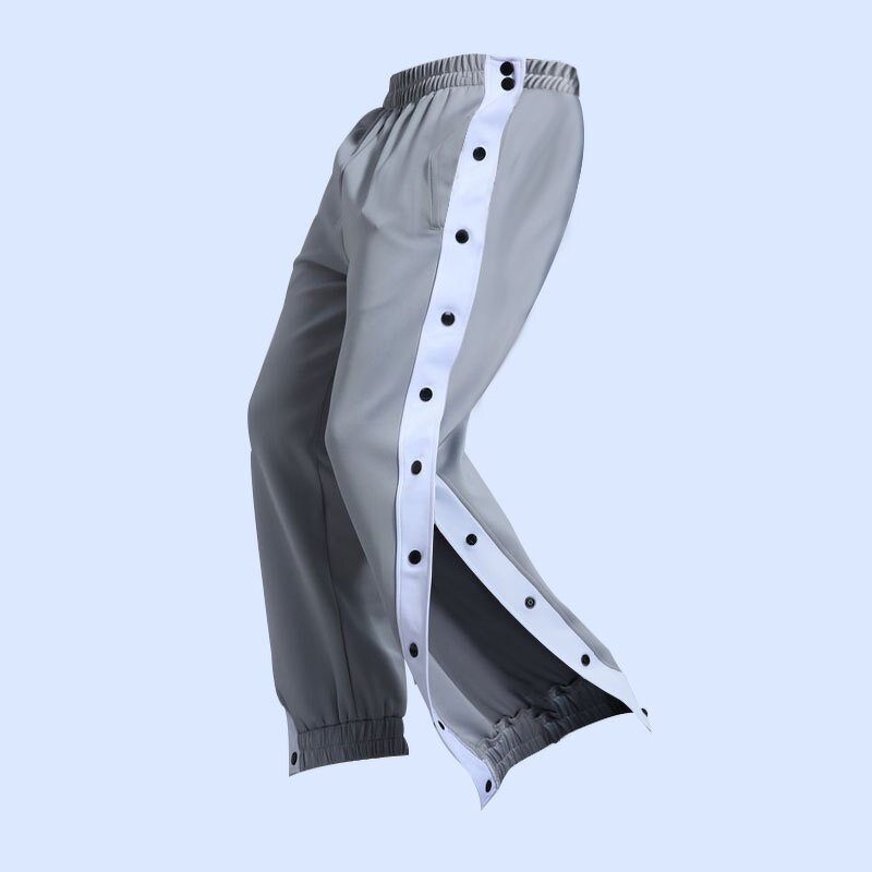 Men Track Pants Factory - Plush Split Side Striped Active Tearaway Sweatpants