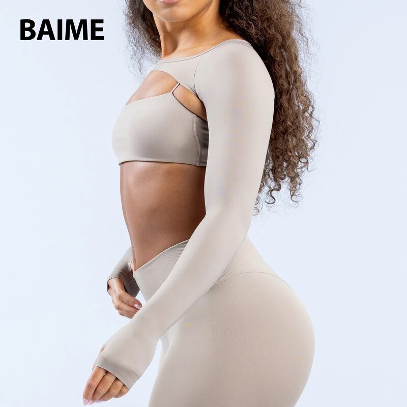 Backless Yoga Clothing Supplier - Quick Dry Breathable Long Sleeve Tights