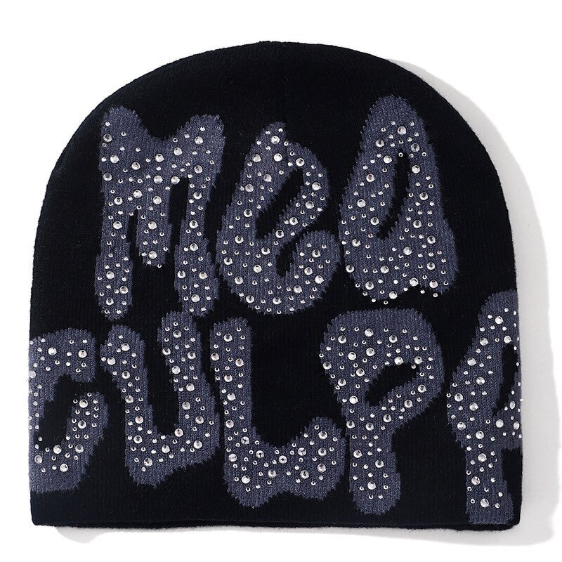 Winter Beanie Supplier - Fashion Customized Logo Letter Printing Warm Knit Hat