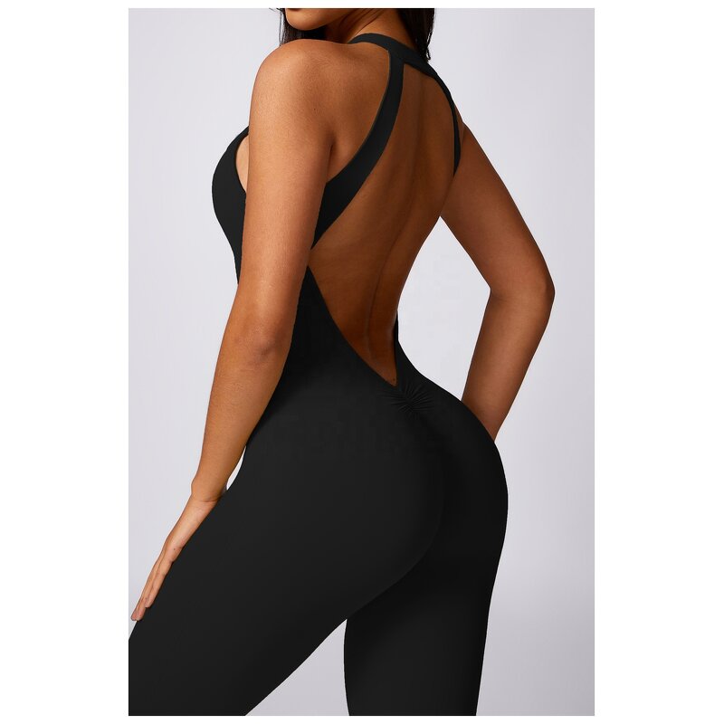 Summer Jumpsuit Factory - One Piece Straps Sexy Gym Workout Yoga Jumpsuit