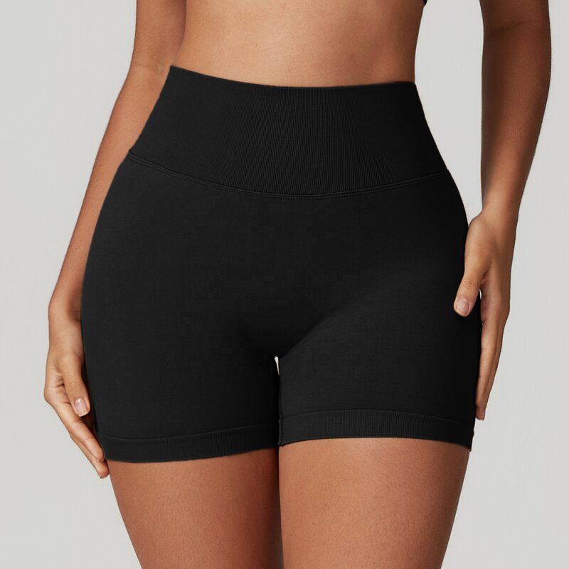 Gym Yoga Shorts Supplier - High Stretch Scrunch Butt Tummy Control