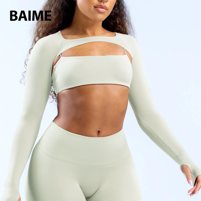 Backless Yoga Clothing Supplier - Quick Dry Breathable Long Sleeve Tights