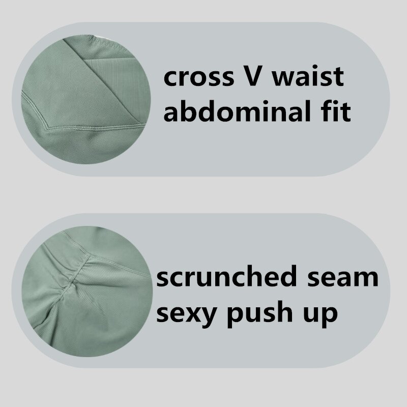 Women Gym Leggings Set Supplier - Custom Logo Crop Top Flare Pants Scrunched Hip