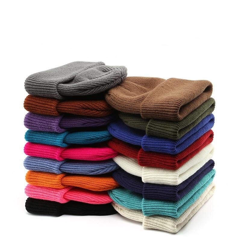 Winter Wool Hat Factory - High Quality Plain Colorful Unisex Knitted Street Wear