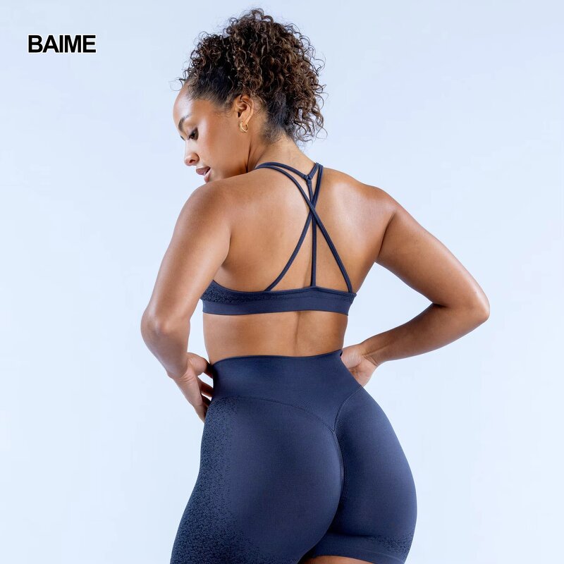 Cross Back Sports Bra Factory - 2024 Popular Custom Yoga Gym Padded High Impact