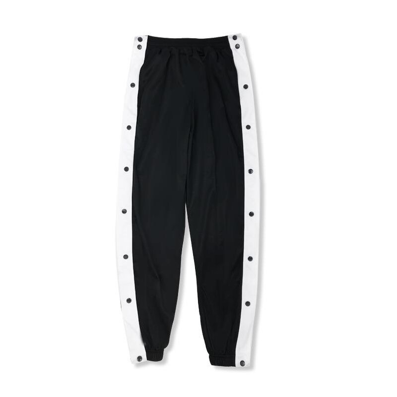 Men Track Pants Factory - Plush Split Side Striped Active Tearaway Sweatpants