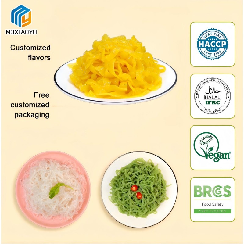 Konjac Pumpkin Fettuccine Factory - Low Price 0 Sugar High Fiber