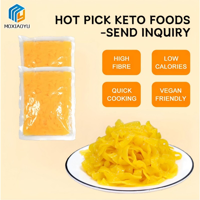 Konjac Pumpkin Fettuccine Factory - Low Price 0 Sugar High Fiber