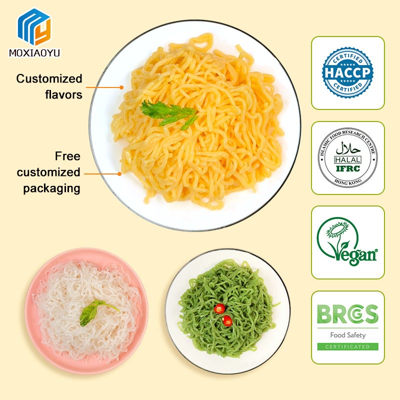Konjac Pumpkin Noodles Manufacturer - Low Carb 0 Sugar High Fiber