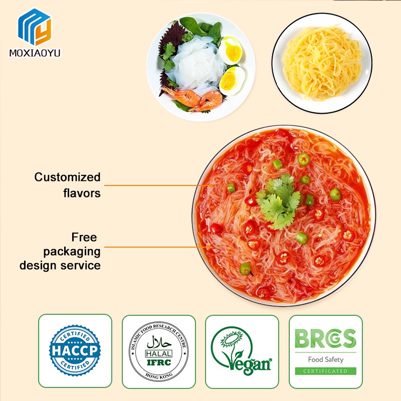 Shirataki Noodles Manufacturer - Moxiaoyu Customized Keto Hot Sour Spaghetti