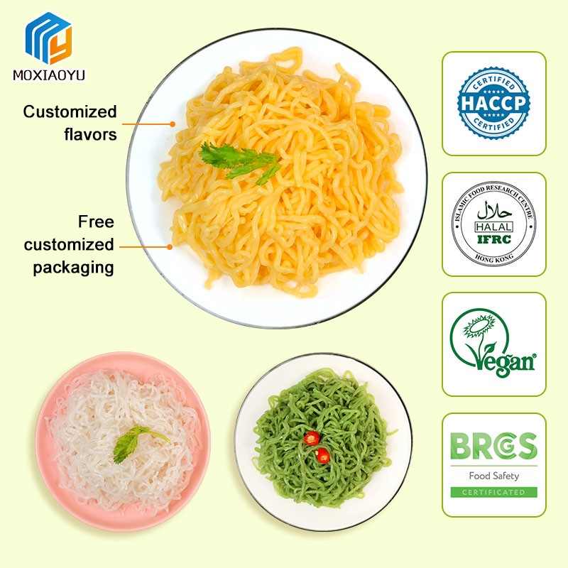 Instant Konjac Noodles Factory - Custom Flavor Package Weight Loss