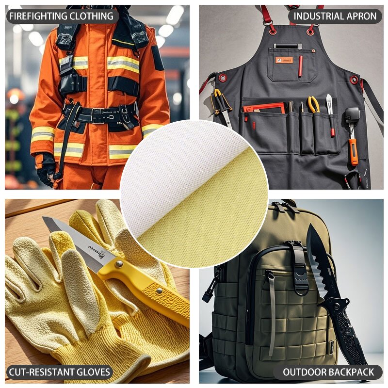 Anti-cut Fabric - Para Aramid with Polyester Blending Yarn for Gloves Bags PPE