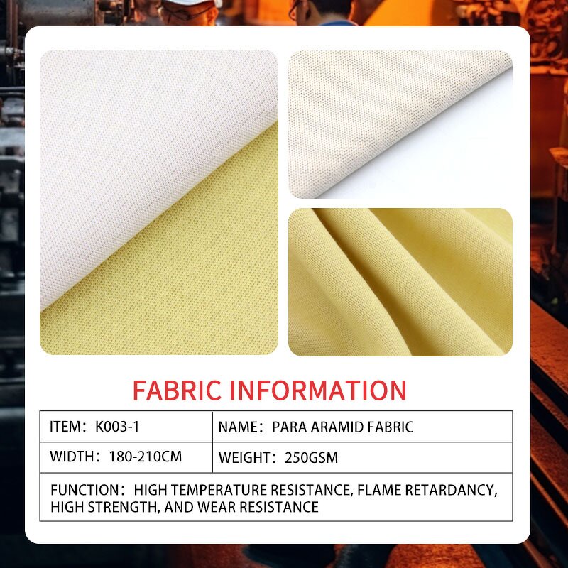Anti-cut Fabric - Para Aramid with Polyester Blending Yarn for Gloves Bags PPE