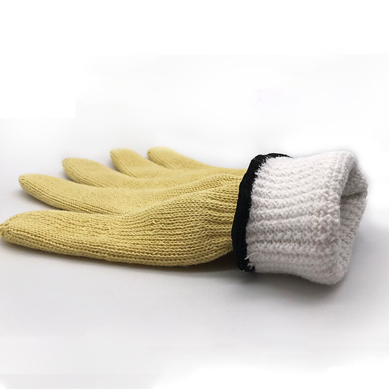 Work Safety Gloves - Aramid Yellow XL with Cotton Liner Cut-Resistant Fireproof