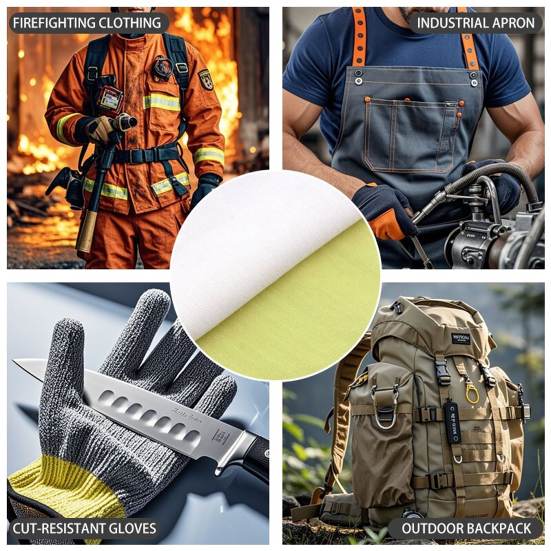 Cut Protection Fabric - High Performance ANSI A5 Air Double-Layer Aramid Steel