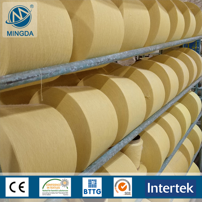 Para Aramid Spun Yarn - Fire Proof Cut Resistant Raw Yellow