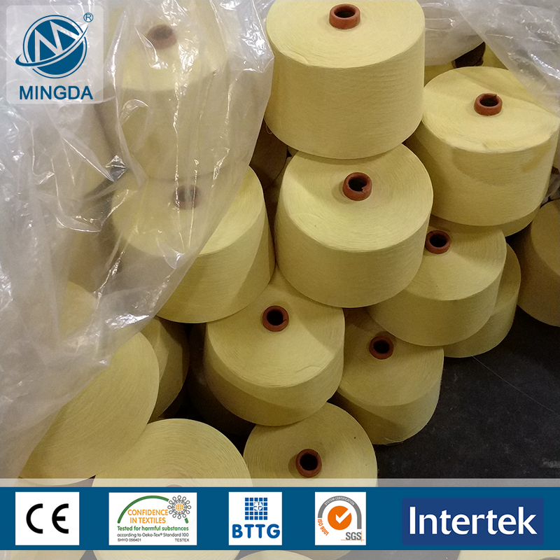 Para Aramid Spun Yarn - Fire Proof Cut Resistant Raw Yellow