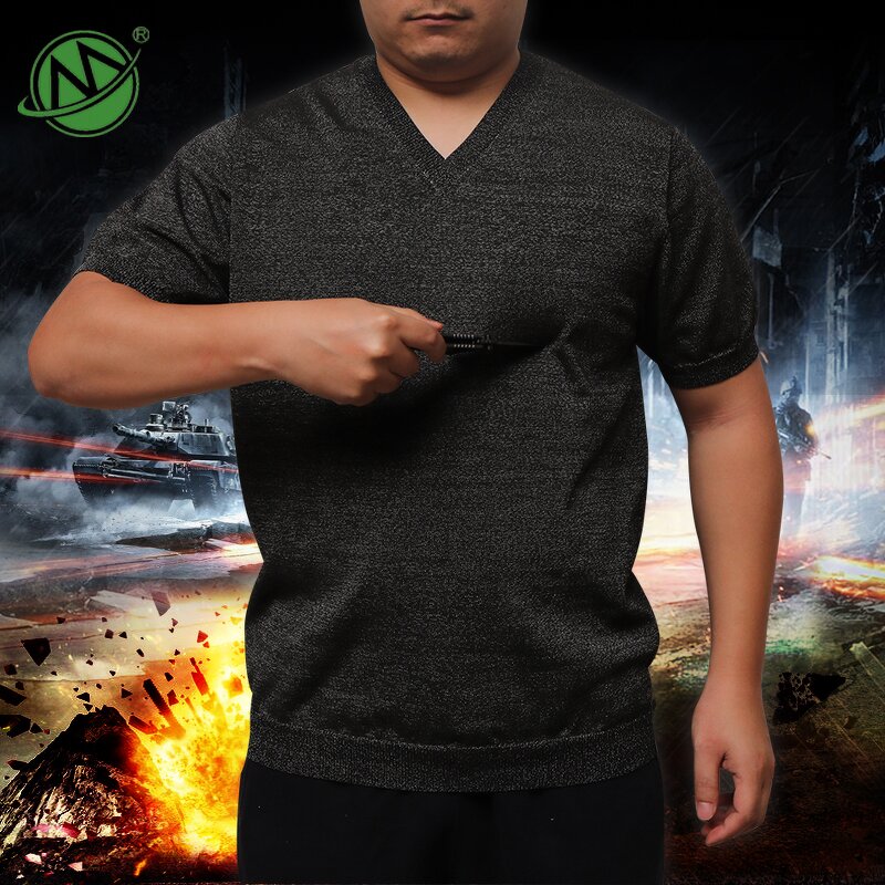 T-Shirt Manufacturer - OEM UHMWPE Short Sleeve V Neck Men Special Wholesale