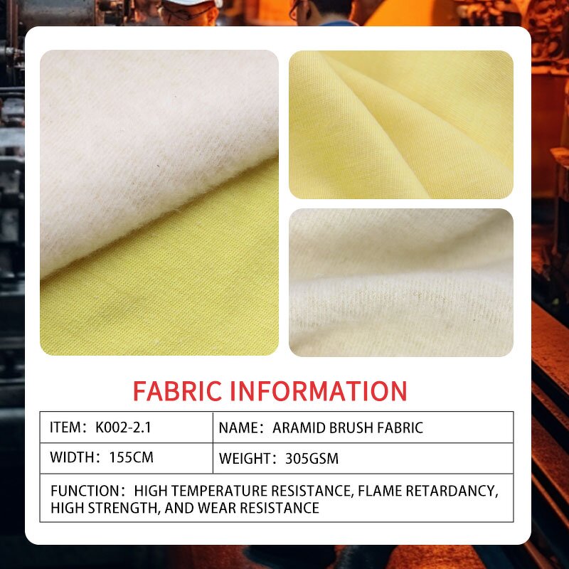 Knit Fabric - High Strength with Side Brushed Para-aramid Polyester Spandex