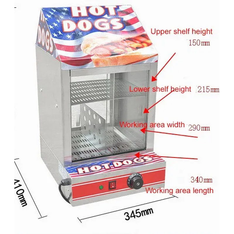 Hot Dog Steamer - Factory Wholesale Commercial Electric Stainless Steel Bun Warmer