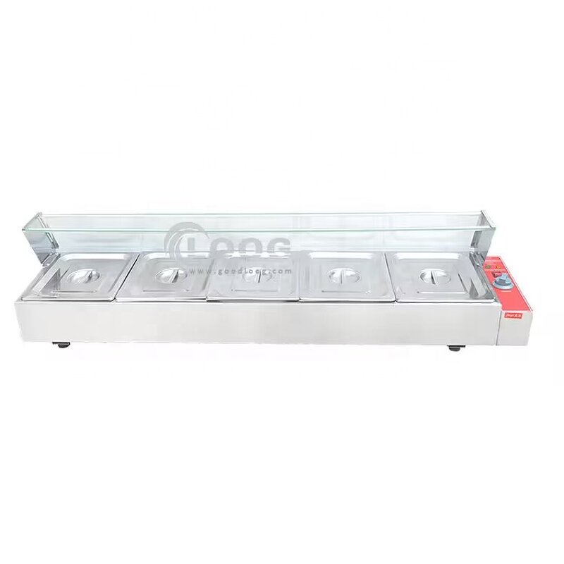 Bain Marie - Hotel Restaurant Electric Countertop Commercial Stainless Steel Food Warmer