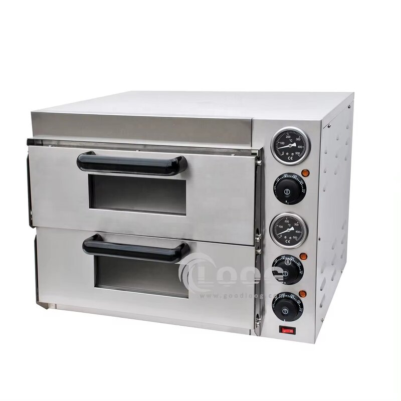 Double Pizza Oven - Commercial Electric and Bread Maker Tabletop for Hotel Outdoor