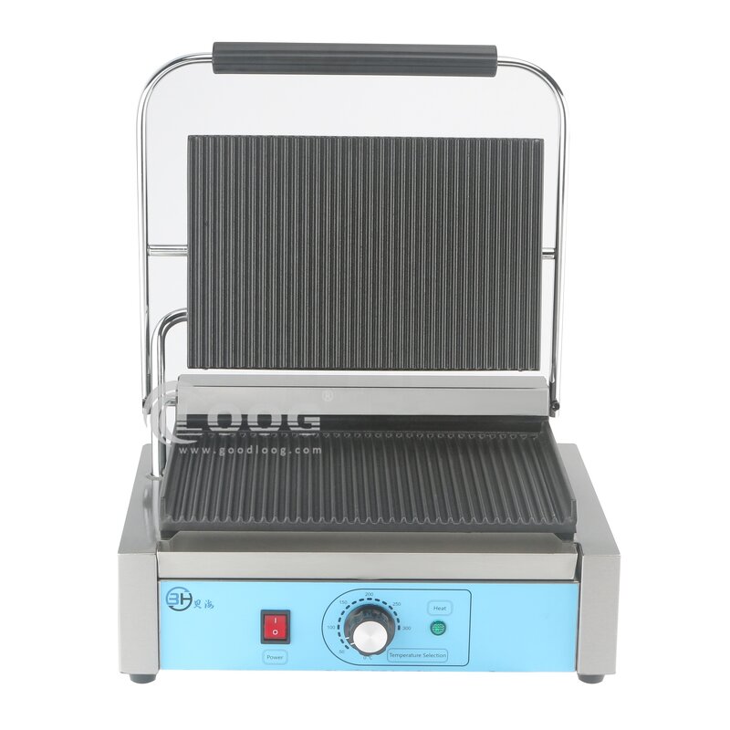 Sandwich Panini Press Grill - Hot Selling Grooved Commercial Electric Contact