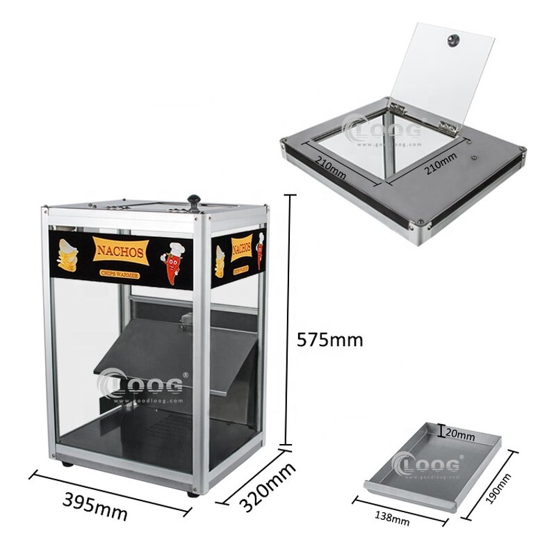 French Fries Warmer - Factory Price Food Display Commercial Nacho Chips Machine