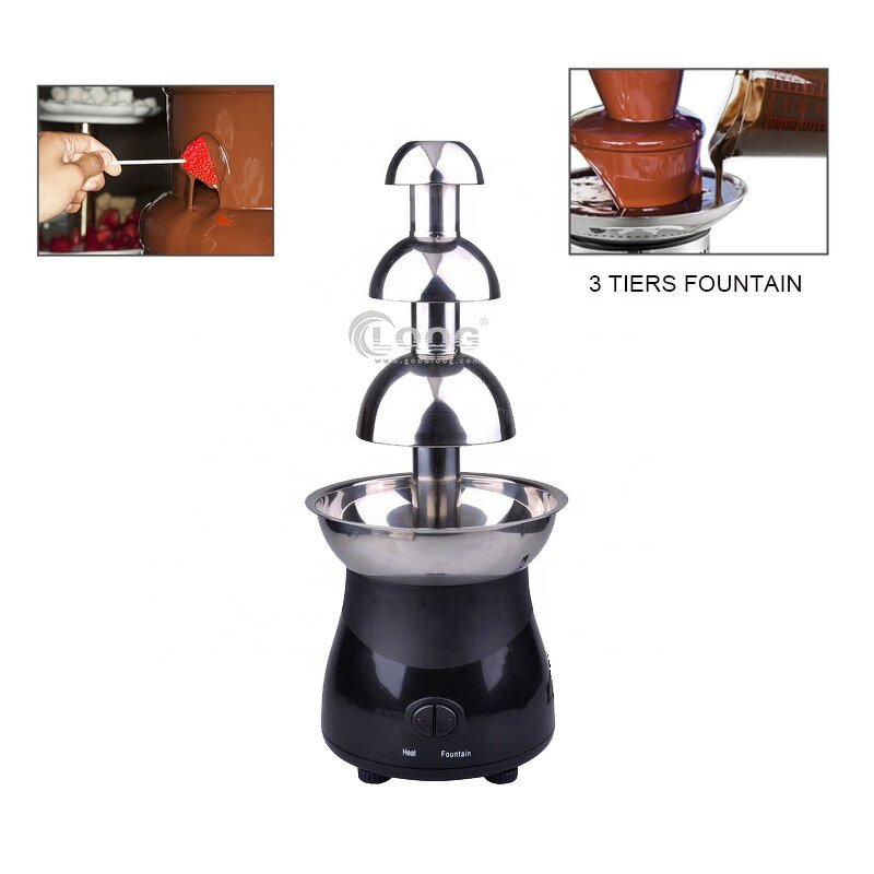Chocolate Fondue Machine - Electric Stainless Steel Fully Automatic Fountain for Hotels