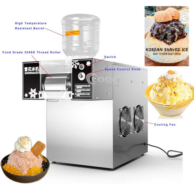 Shaved Ice Machine - Best Selling Fruity Taiwanese Automatic Korean Bingsu Snowflake