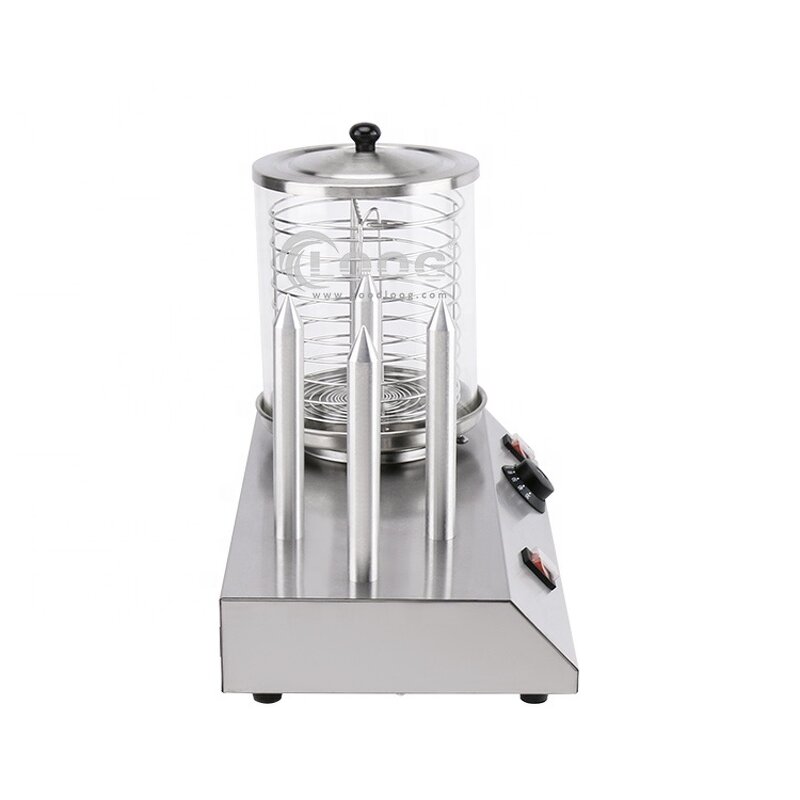 Hotdog Maker Machine - Snack Machine Stainless Steel Commercial Electric Sausage Warmer