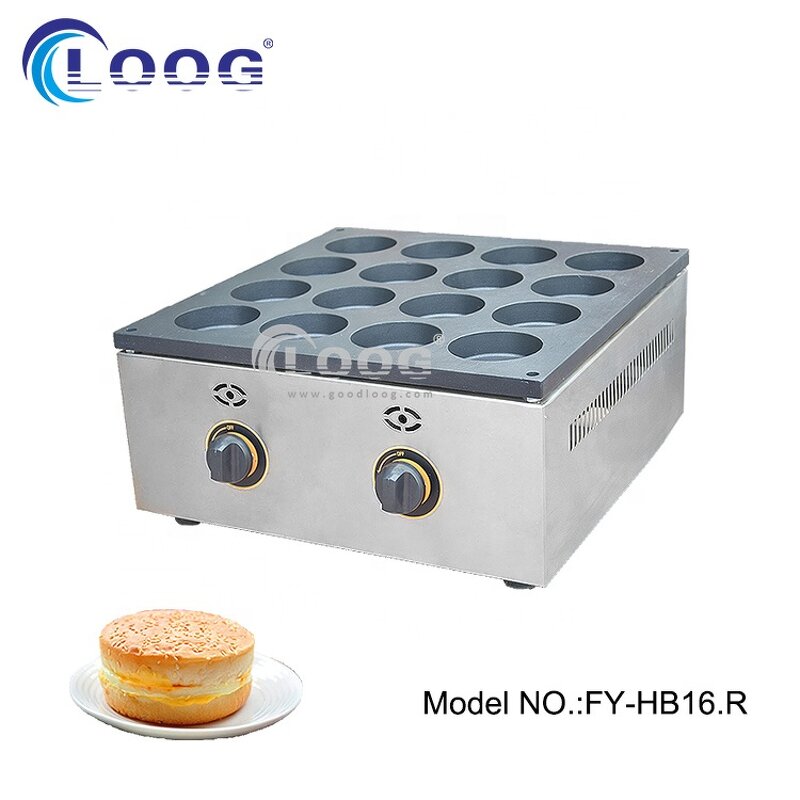 Hamburger Bread Oven - Popular Catering Kitchen Equipment Gas 16 Holes Grill
