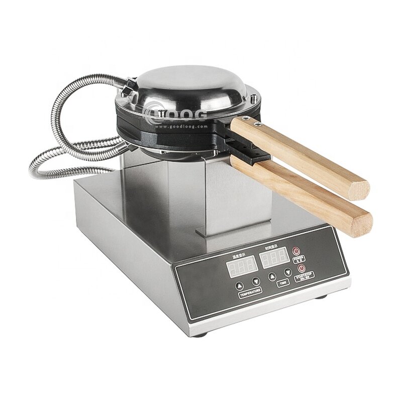 Bubble Waffle Machine - Professional Custom Heart Shape Digital Egg Waffle Maker