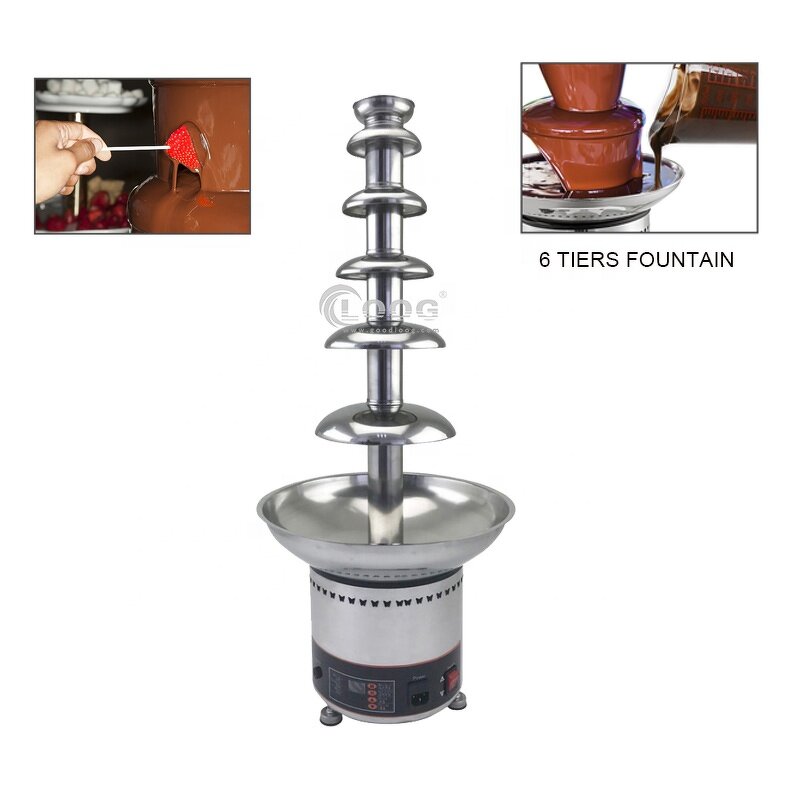 Chocolate Fondue Machine - Electric Stainless Steel Fully Automatic Fountain for Hotels
