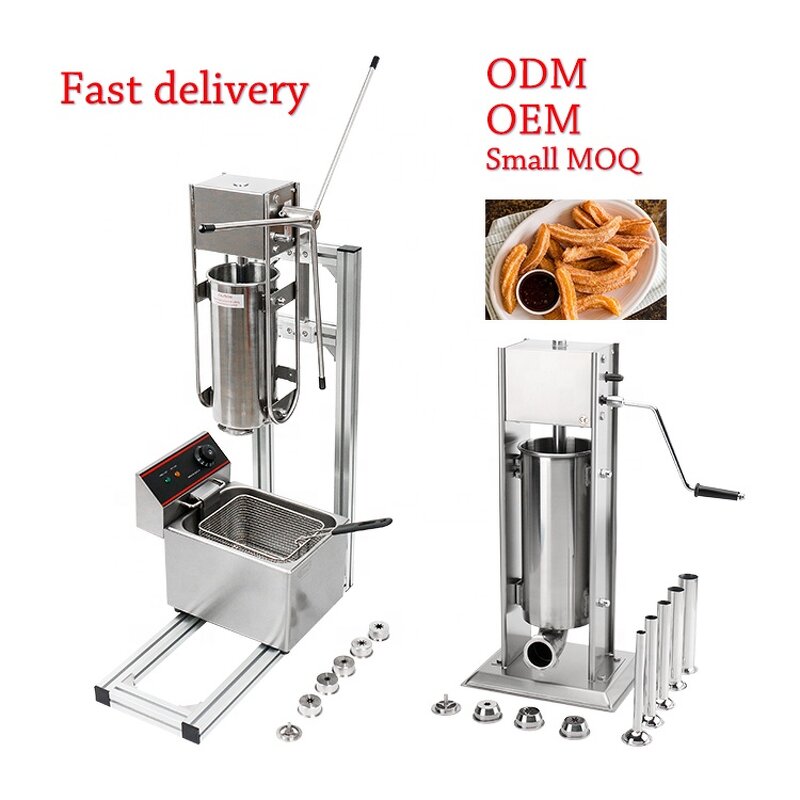 Spanish Churros Maker - High Quality Equipment 5L Manual with Electric Deep Fryer